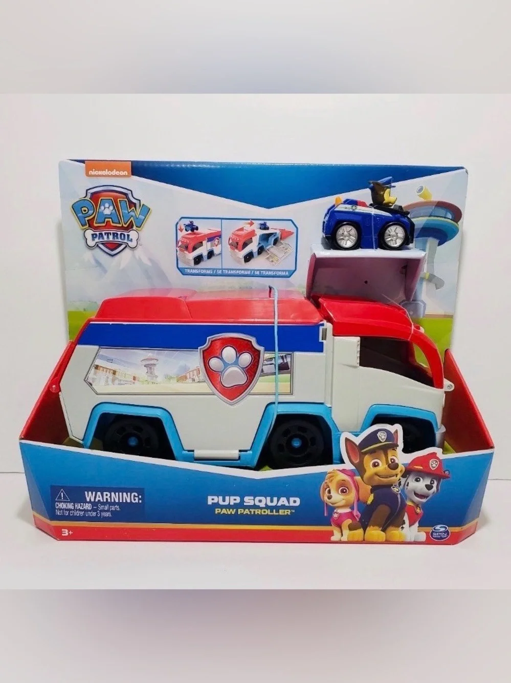 🆕 Nickelodeon PAW Patrol Pup Squad Patroller With Chase Vehicle